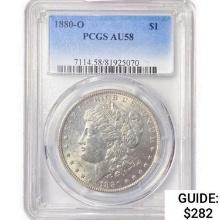 1880-O Morgan Silver Dollar PCGS AU58