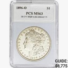 1896-O Morgan Silver Dollar PCS MS63