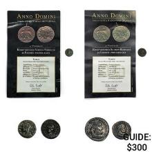 Ancient Roman Bronze Coinage [4 Coins]