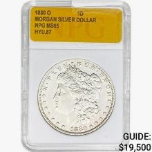 1880-O Morgan Silver Dollar NPG MS65