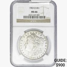 1900-O Morgan Silver Dollar NGC MS66