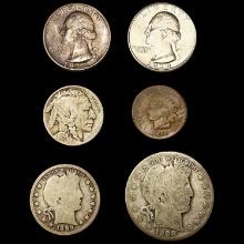 [6] Varied US Coinage [1926-S, 1867, 1932, 1939, 1899, 1908-O] UNCIRCULATED