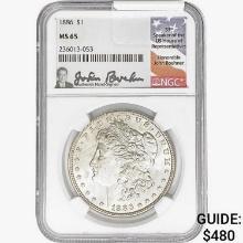 1886 Morgan Silver Dollar NGC MS65