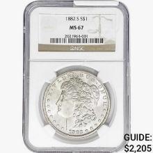 1882-S Morgan Silver Dollar NGC MS67