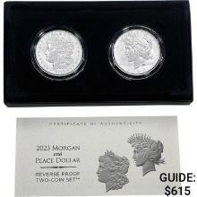 2023 Morgan and Peace Dollar Rev. Proof Set [2 Coins]