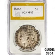 1903-S Morgan Silver Dollar PGA XF45