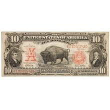 FR. 121 1901 $10 TEN DOLLARS BISON LEGAL TENDER UNITED STATES NOTE EXTREMELY FINE