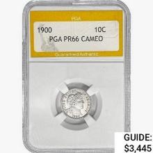 1900 Barber Dime PGA PR66 Cameo