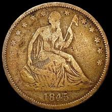 1845-O Seated Liberty Half Dollar NICELY CIRCULATED