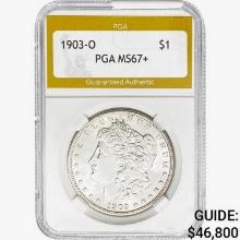 1903-O Morgan Silver Dollar PGA MS67+