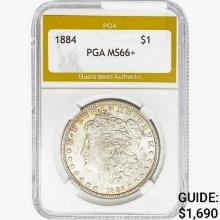 1884 Morgan Silver Dollar PGA MS66+