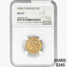1938-D Buffalo Nickel NGC MS67