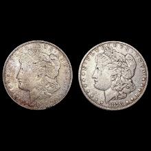 1878, 1921 Morgan Silver Dollar Set [2 Coins] HIGH GRADE