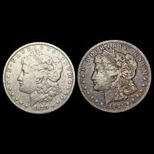 1878,1921 Morgan Silver Dollar Collection [2 Coins] HIGH GRADE