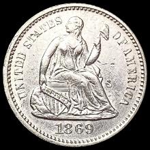 1869 Seated Liberty Half Dime UNCIRCULATED