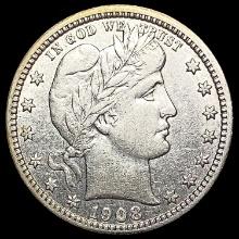 1908 Barber Quarter CLOSELY UNCIRCULATED