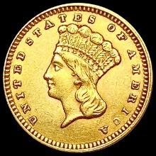 1873 Rare Gold Dollar CHOICE AU