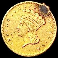1856 Rare Gold Dollar NICELY CIRCULATED