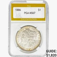 1886 Morgan Silver Dollar PGA MS67