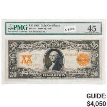 FR. 1181 1906 $20 TWENTY DOLLARS GOLD CERTIFICATE CURRENCY NOTE PMG EXTREMELY FINE-45