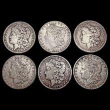 1879-1891 Morgan Silver Dollar Collection [6 Coins] HIGH GRADE