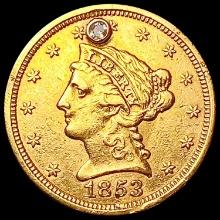 1853 $2.50 Gold Quarter Eagle HIGH GRADE