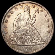 1876-CC Seated Liberty Half Dollar CHOICE AU