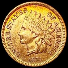 1873 Open 3 Indian Head Cent CLOSELY UNCIRCULATED