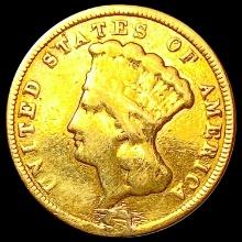 1856 $3 Gold Piece NICELY CIRCULATED