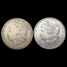 1896,1900 Morgan Silver Dollar Set [2 Coins] HIGH GRADE