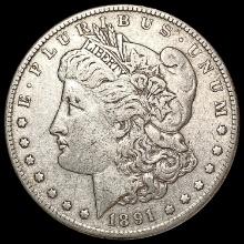 1891-S Morgan Silver Dollar LIGHTLY CIRCULATED