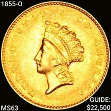 1855-O Rare Gold Dollar CHOICE BU