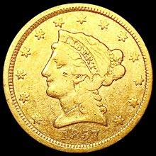 1857 $3 Gold Piece LIGHTLY CIRCULATED