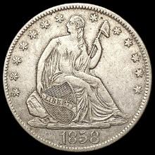 1858-O Seated Liberty Half Dollar NEARLY UNCIRCULATED
