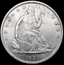 1839 Seated Liberty Half Dollar CLOSELY UNCIRCULATED