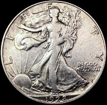 1928-S Walking Liberty Half Dollar LIGHTLY CIRCULATED