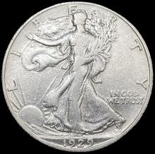 1929-S Walking Liberty Half Dollar CLOSELY UNCIRCULATED
