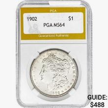 1902 Morgan Silver Dollar PGA MS64