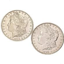 [2] 1895-O&1901-P Morgan Silver Dollar UNC