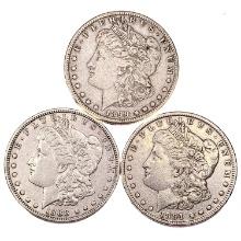 [3] 1888-S, 1891-CC, 1899-S Morgan Silver Dollar