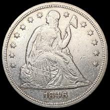 1846 Seated Liberty Dollar CLOSELY UNCIRCULATED