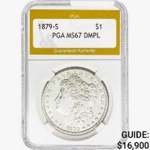 1879-S Morgan Silver Dollar PGA MS67 DMPL