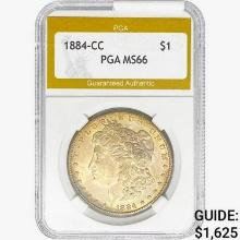 1884-CC Morgan Silver Dollar PGA MS66