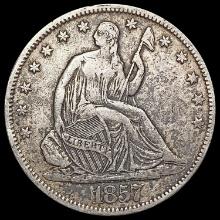 1857 Seated Liberty Half Dollar NEARLY UNCIRCULATED