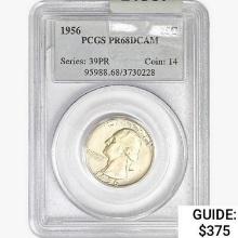 1956 Washington Silver Quarter PCGS PR68 DCAM