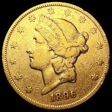 1896-S $20 Gold Double Eagle NEARLY UNCIRCULATED