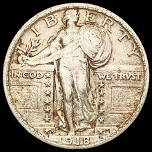 1918-S Standing Liberty Quarter NEARLY UNCIRCULATED