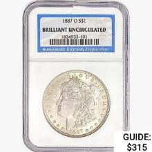 1887-O Morgan Silver Dollar NGC BU