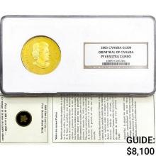 2003 1.125oz. Gold $300 Canada, Great Seal NGC PF68 UC