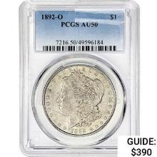 1892-O Morgan Silver Dollar PCGS AU50